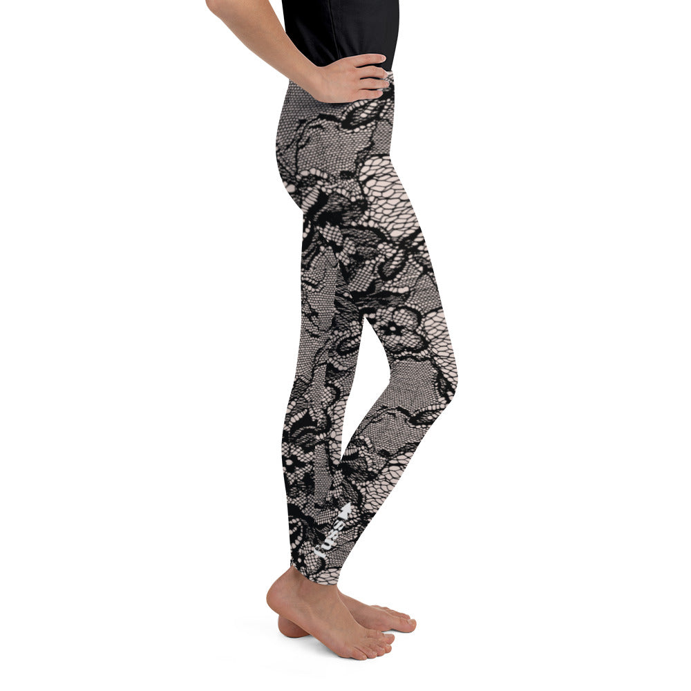 Kids Youth Leggings Set in Lace