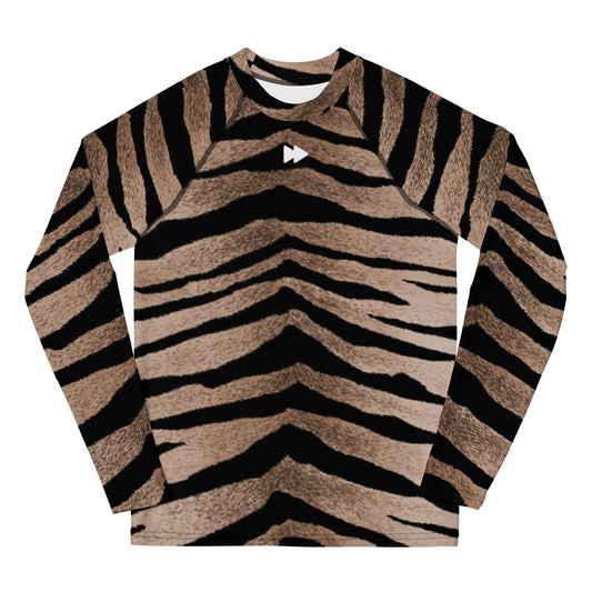 Youth Long Sleeve Top Set in Tiger Design