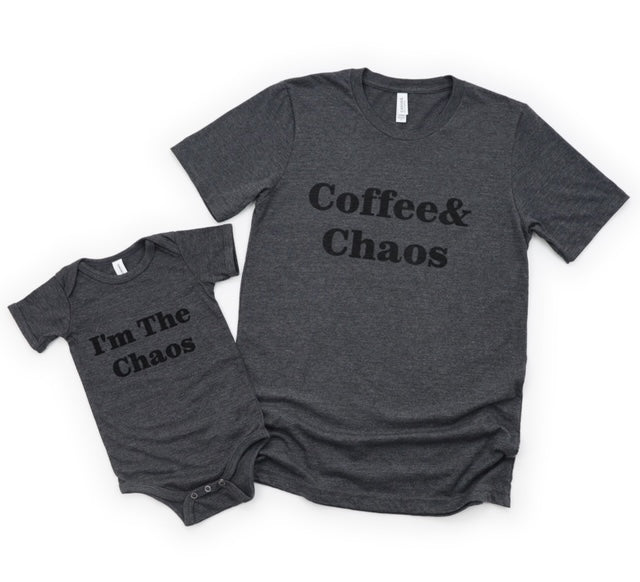 Baby Matching Onesie Im the Chaos - fussforward