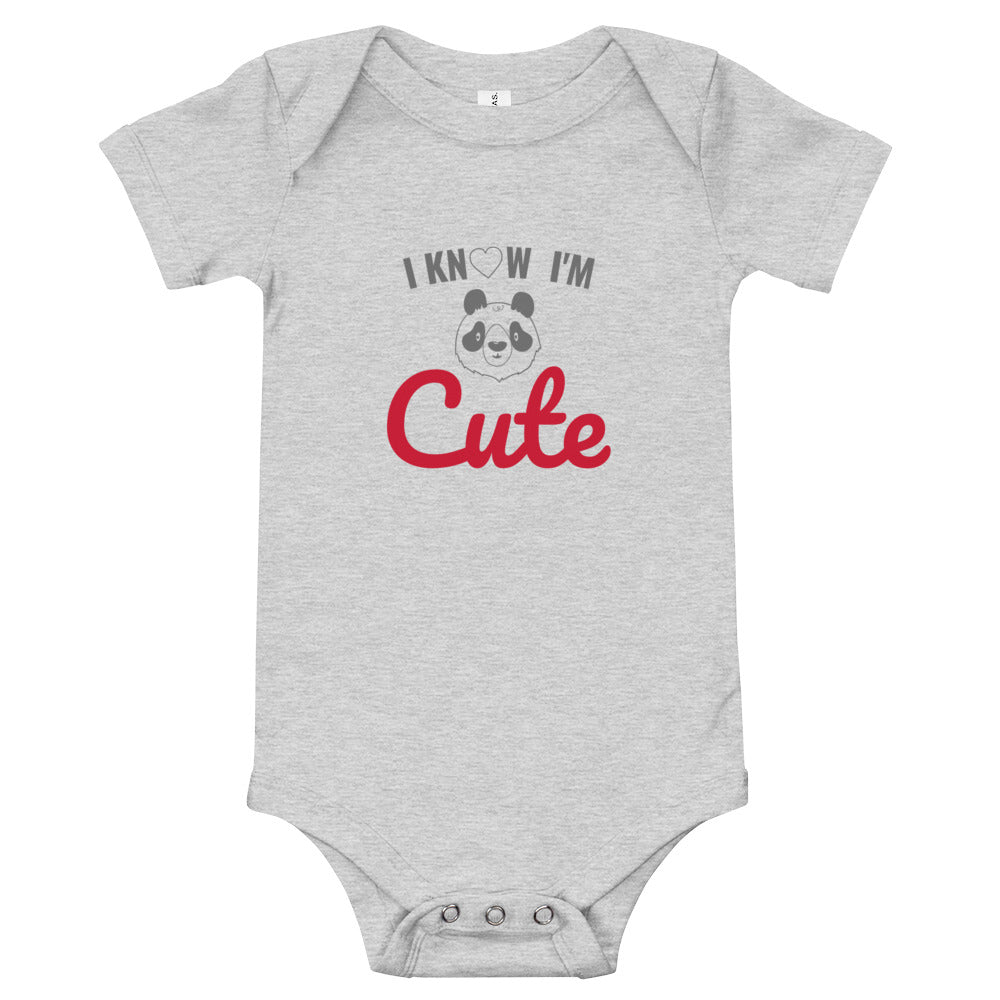 Baby T-shirt Bodysuit I Know I'm Cute
