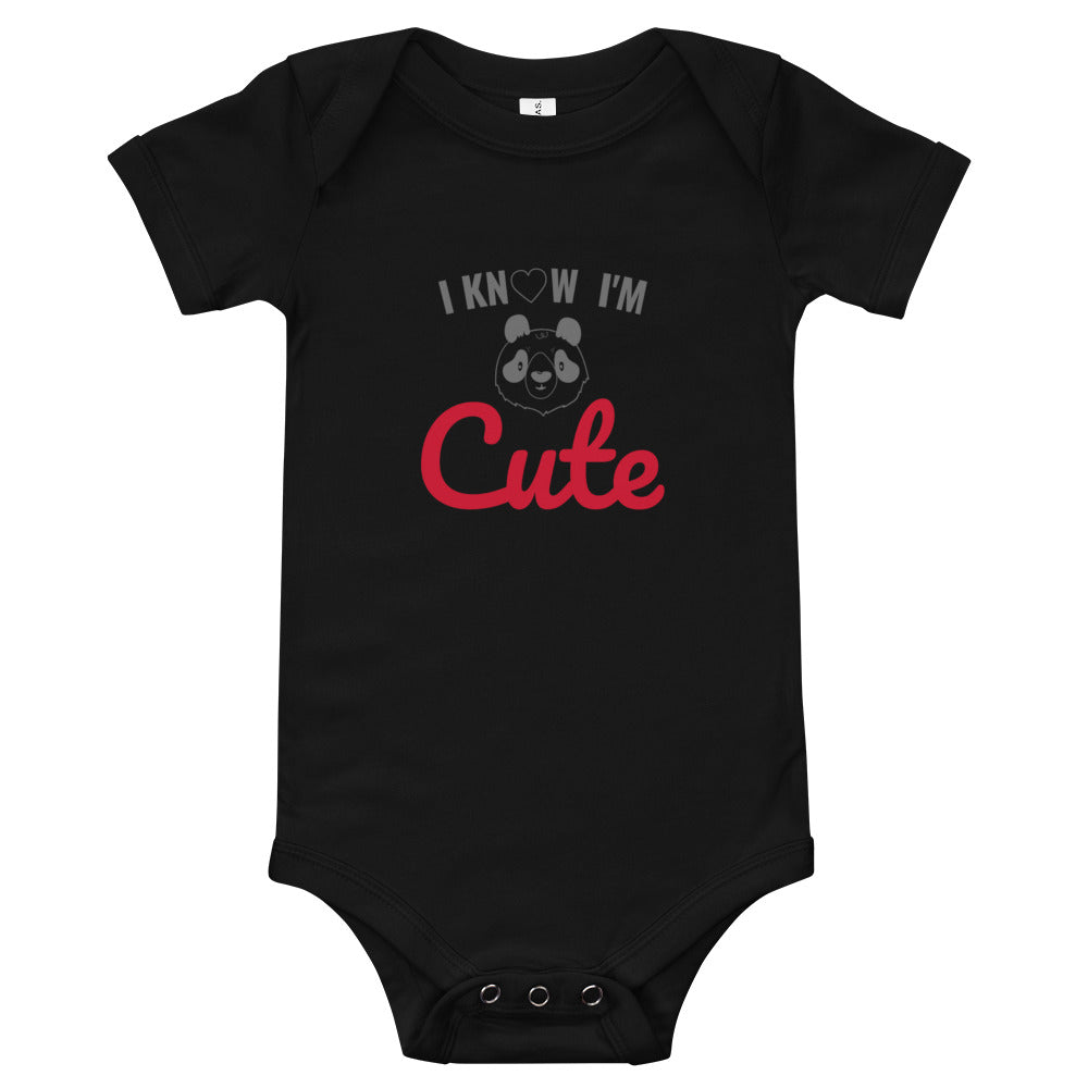 Baby T-shirt Bodysuit I Know I'm Cute