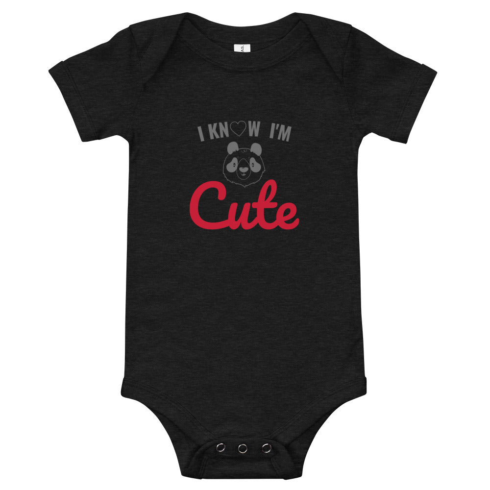 Baby T-shirt Bodysuit I Know I'm Cute