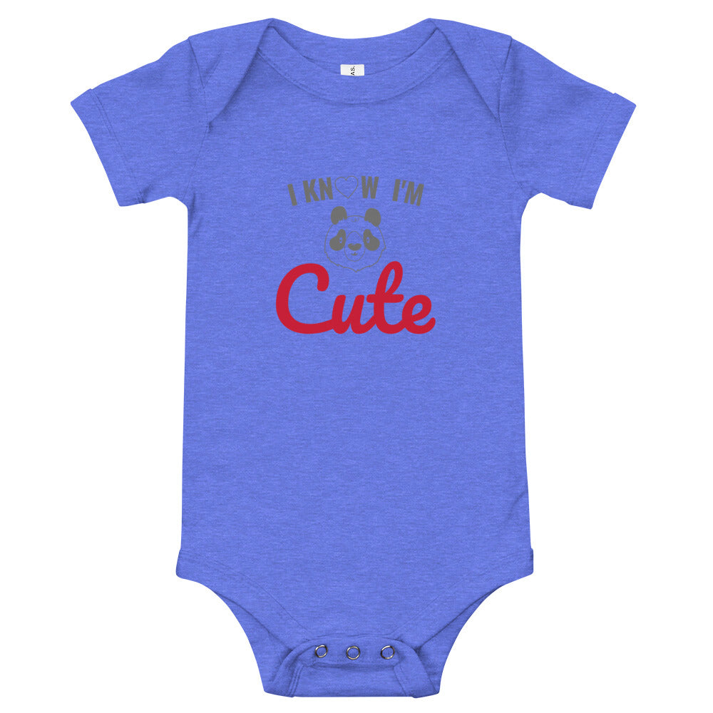 Baby T-shirt Bodysuit I Know I'm Cute