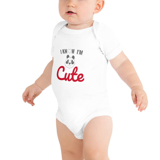 Baby T-shirt Bodysuit I Know I'm Cute
