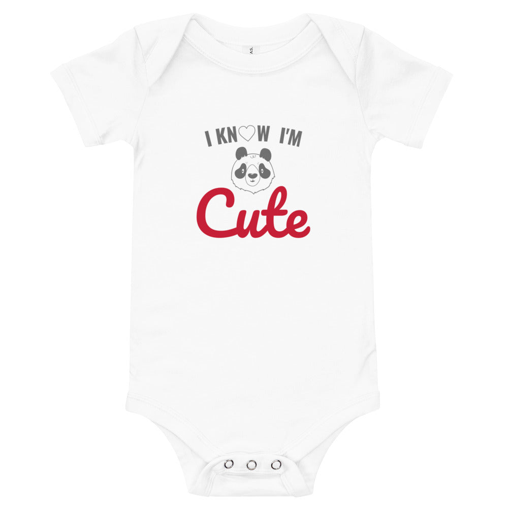 Baby T-shirt Bodysuit I Know I'm Cute