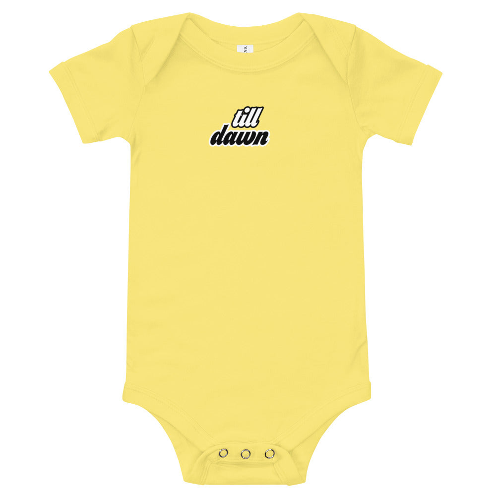 Baby T-shirt Romper Onesie in Till Dawn