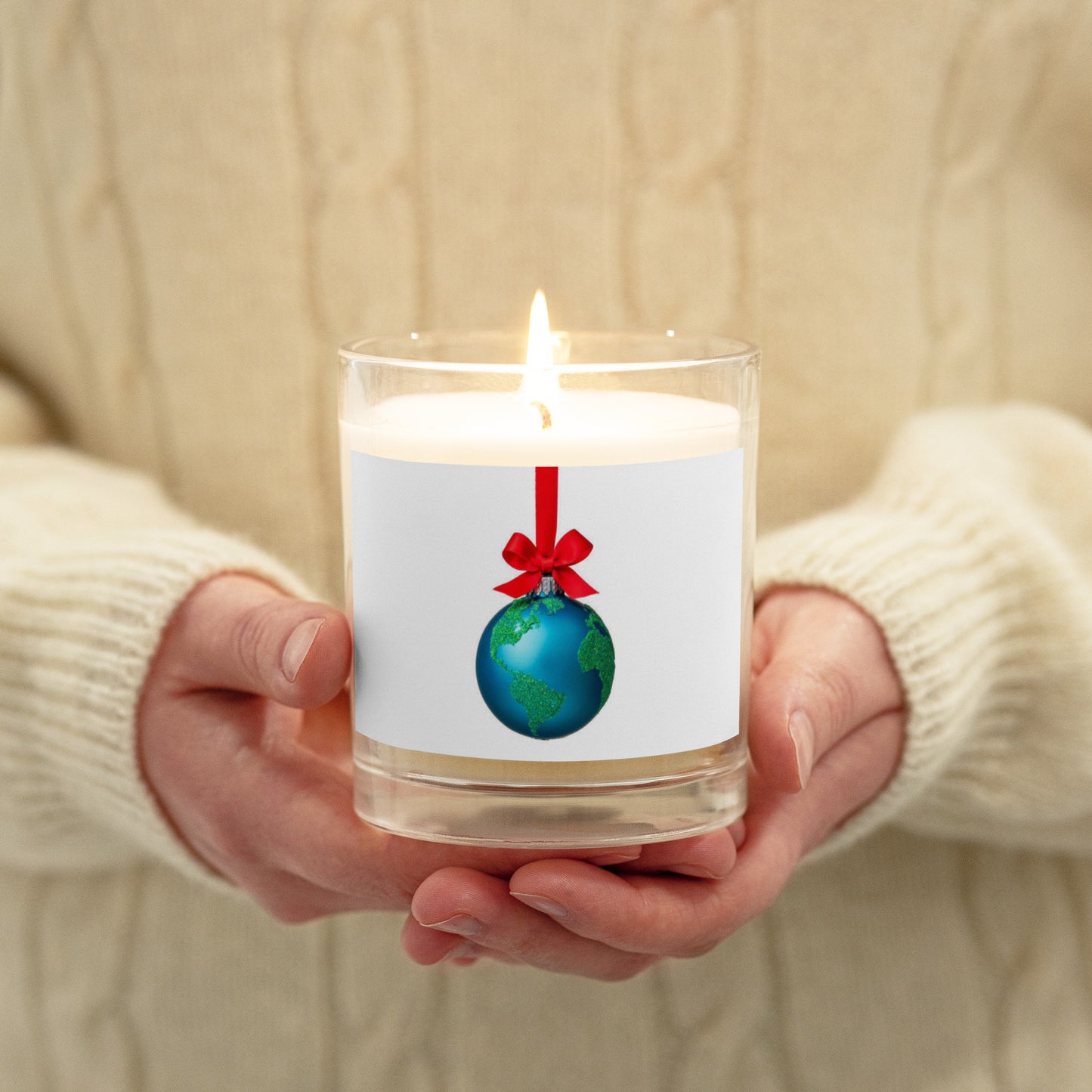 Holiday Candle Gift in Planet