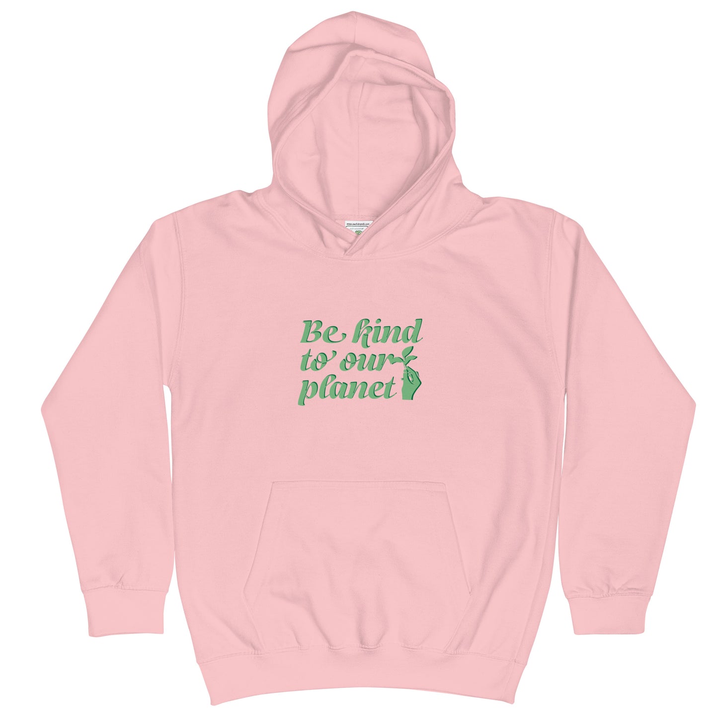 Kids Graphic Hoodie in Be Kind To Our Planet