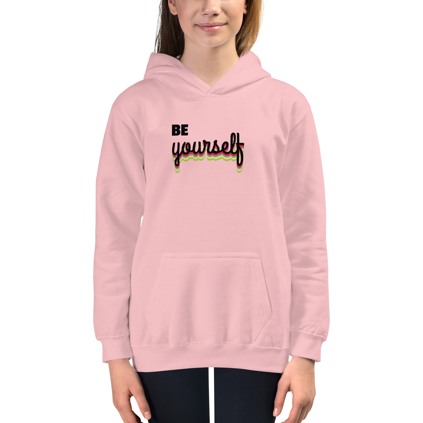 Kids Graphic Hoodie in Be Yourself