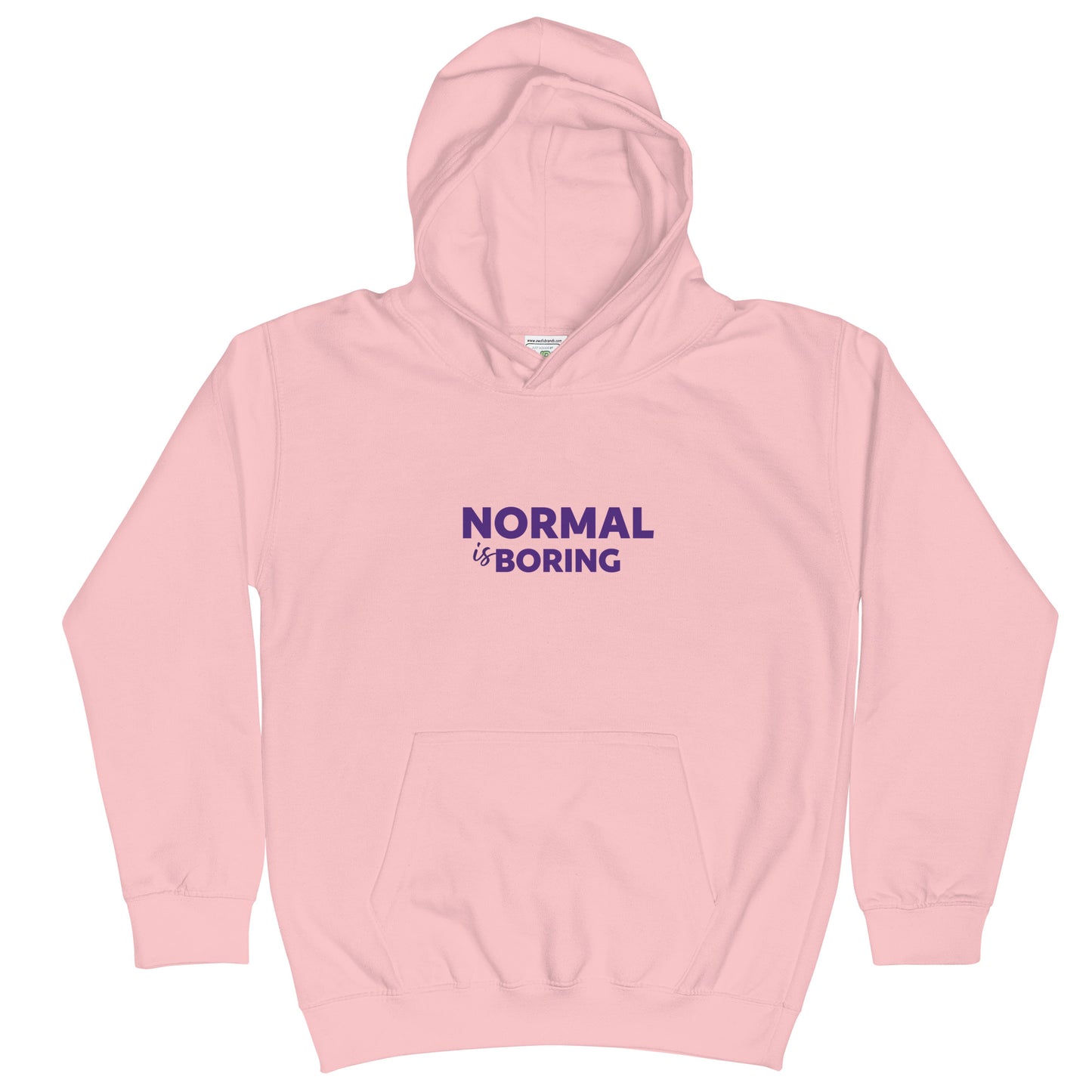 Kids Graphic Hoodie in Normal is Boring