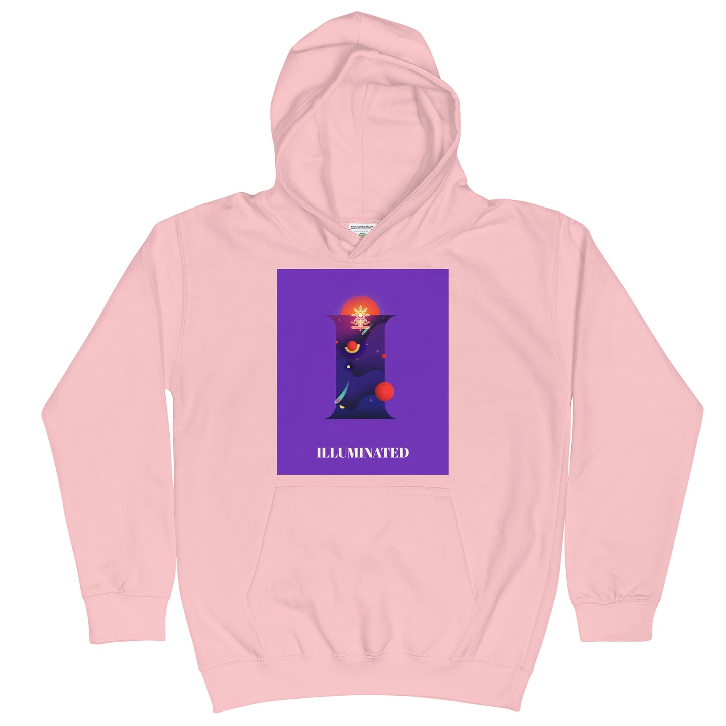 Kids Graphic Hoodie In Illuminated Design