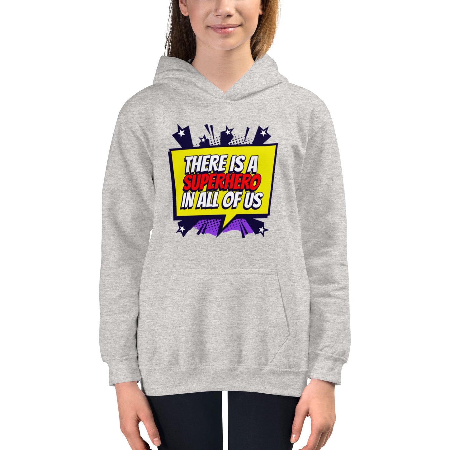 Kids Graphic Hoodie In There Is A Hero In All Of Us