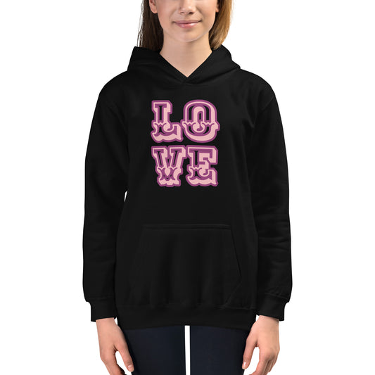 Kids Graphic Hoodie in LOVE