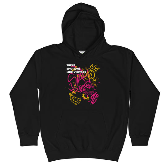 Kids Graphic Hoodie In Treat Emotions like Visitors