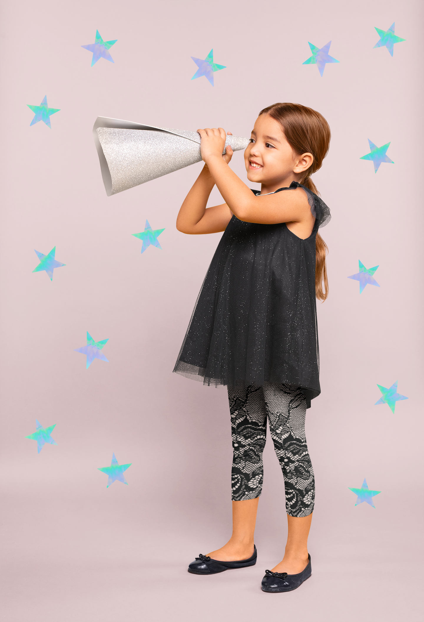 Kid's Leggings Set In Lace