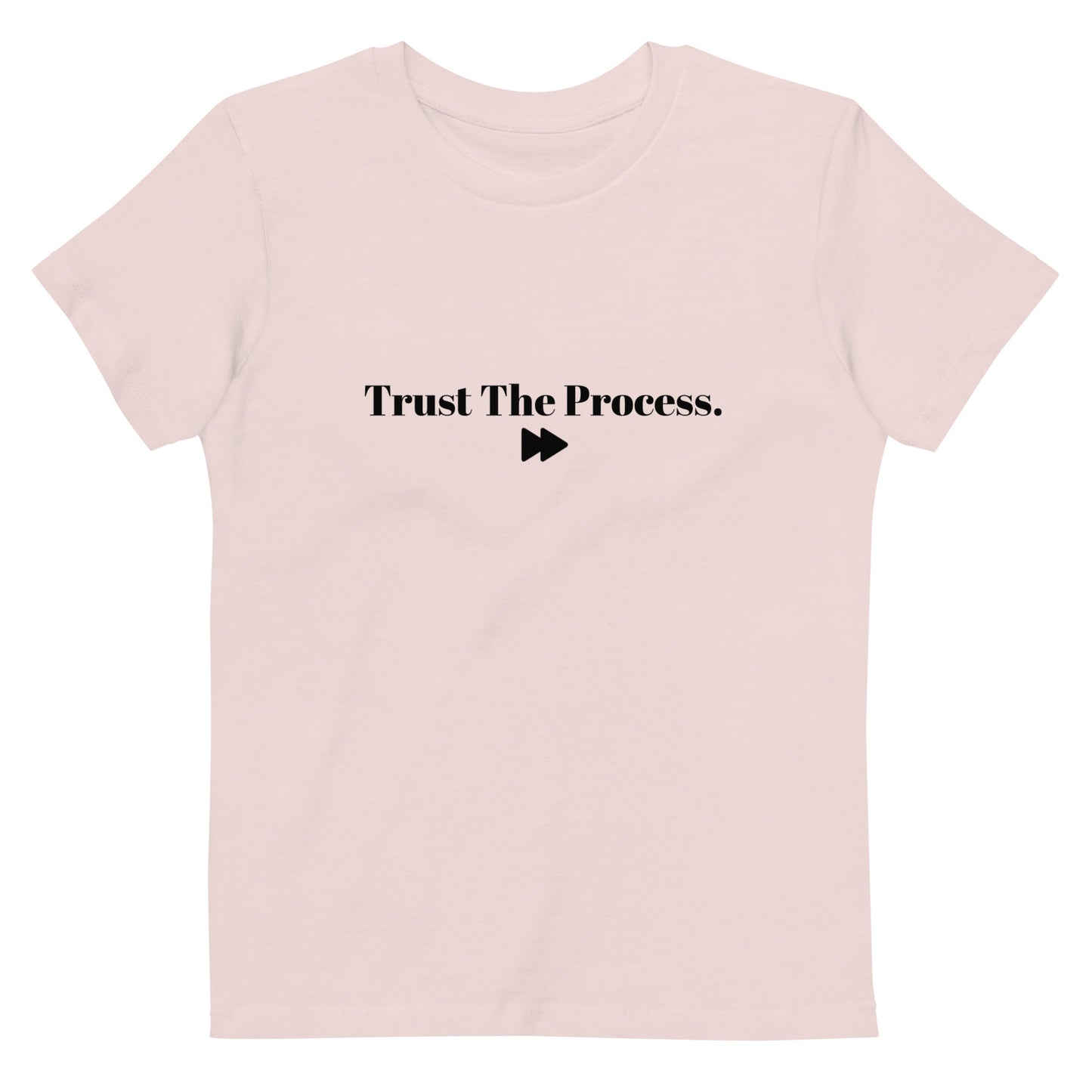 Premium Eco Organic Cotton Kids T-shirt In Trust The Process.