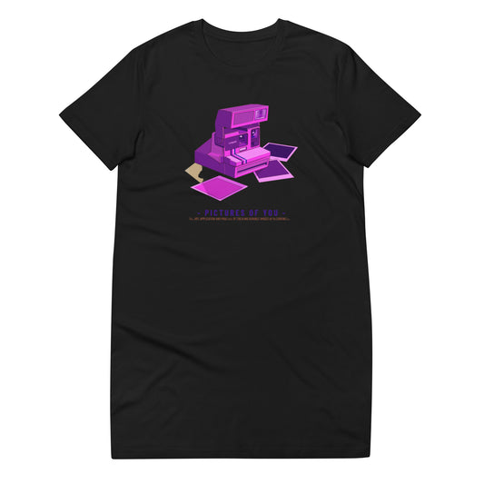 Women Organic Cotton T-shirt Dress in Polaroid