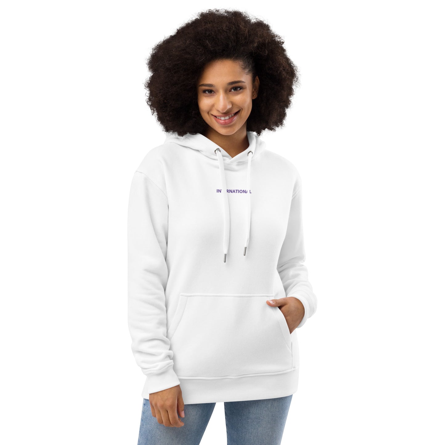 Premium Graphic Unisex Eco Hoodie Sweatshirt in International