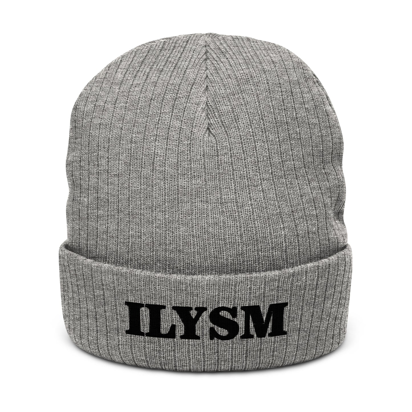Embroidered Eco Beanie in ILYSM.