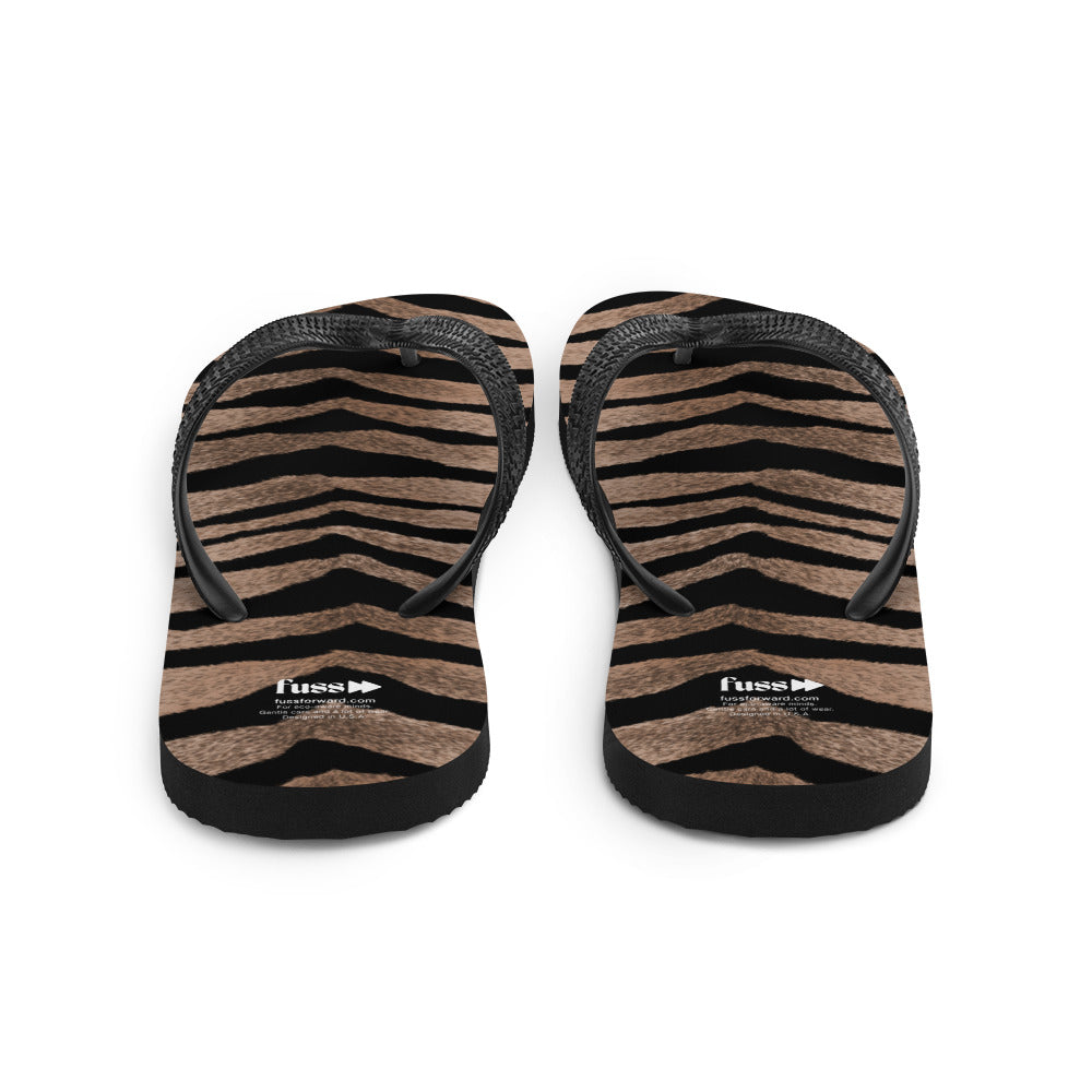 Women Flip-Flops in Tiger Design