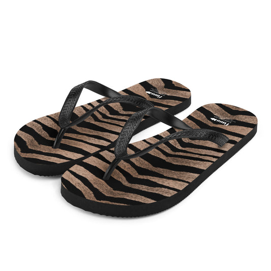 Women Flip-Flops in Tiger Design