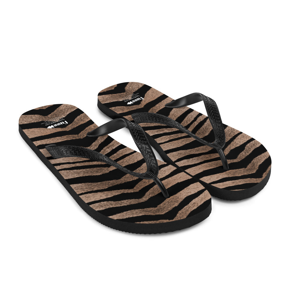 Women Flip-Flops in Tiger Design