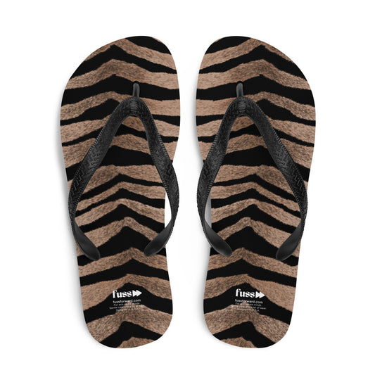 Women Flip-Flops in Tiger Design