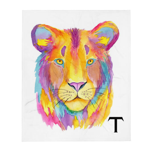 Personalized Monogram Baby Throw Blanket