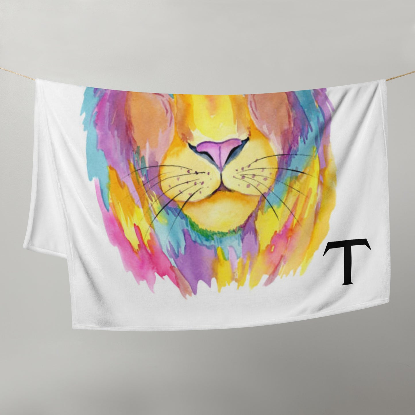 Personalized Monogram Baby Throw Blanket