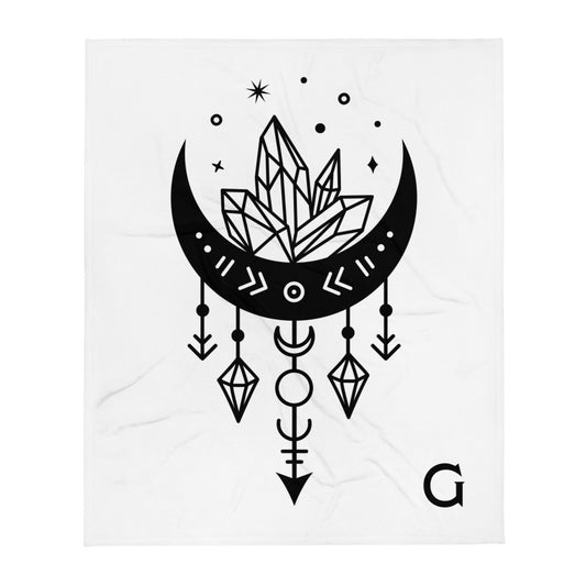 Personalized Monogram Baby Throw Blanket