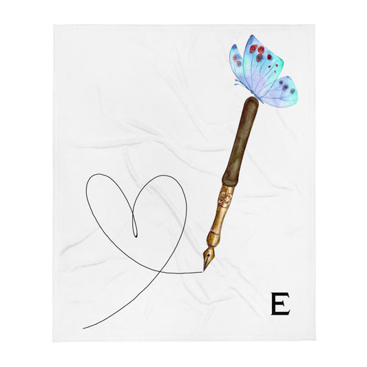 Personalized Monogram Baby Throw Blanket