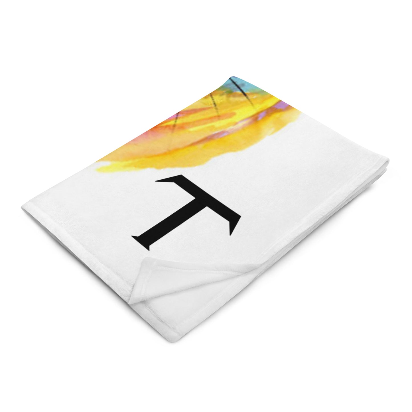 Personalized Monogram Baby Throw Blanket