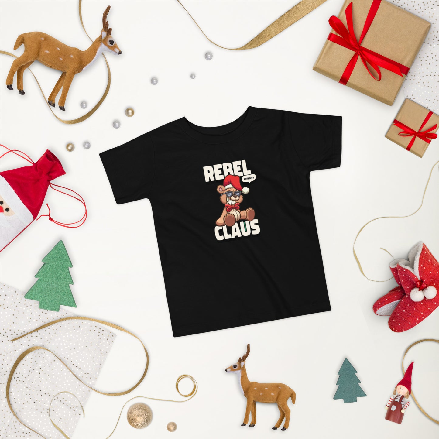 Holiday Toddler T-shirt In Rebel Claus