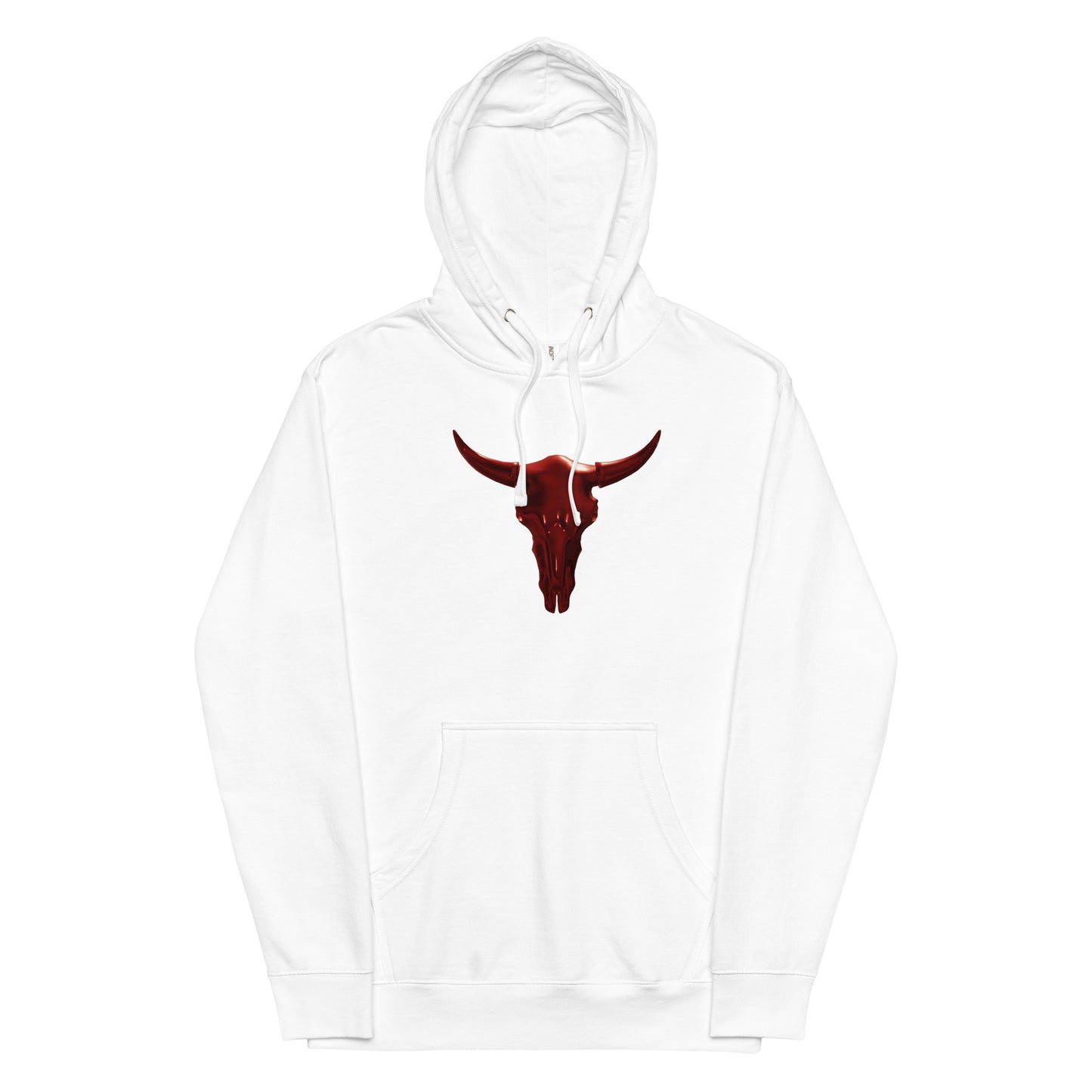 Unisex Graphic Hoodie In Red Horns