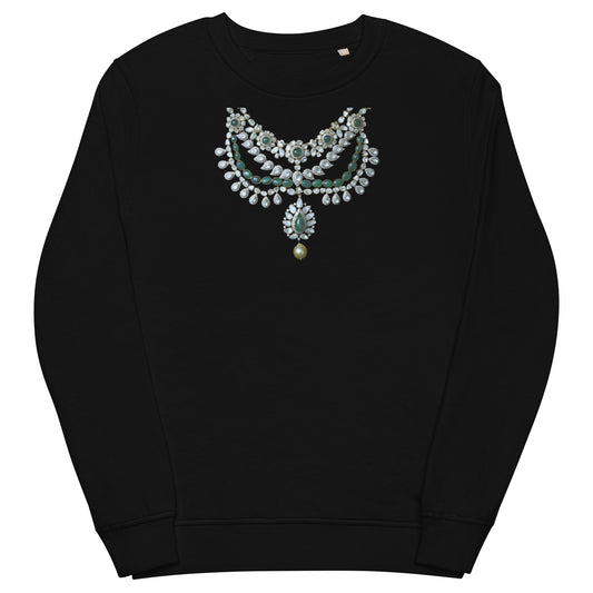 Unisex Premium Eco Organic Cotton Sweatshirt With Necklace