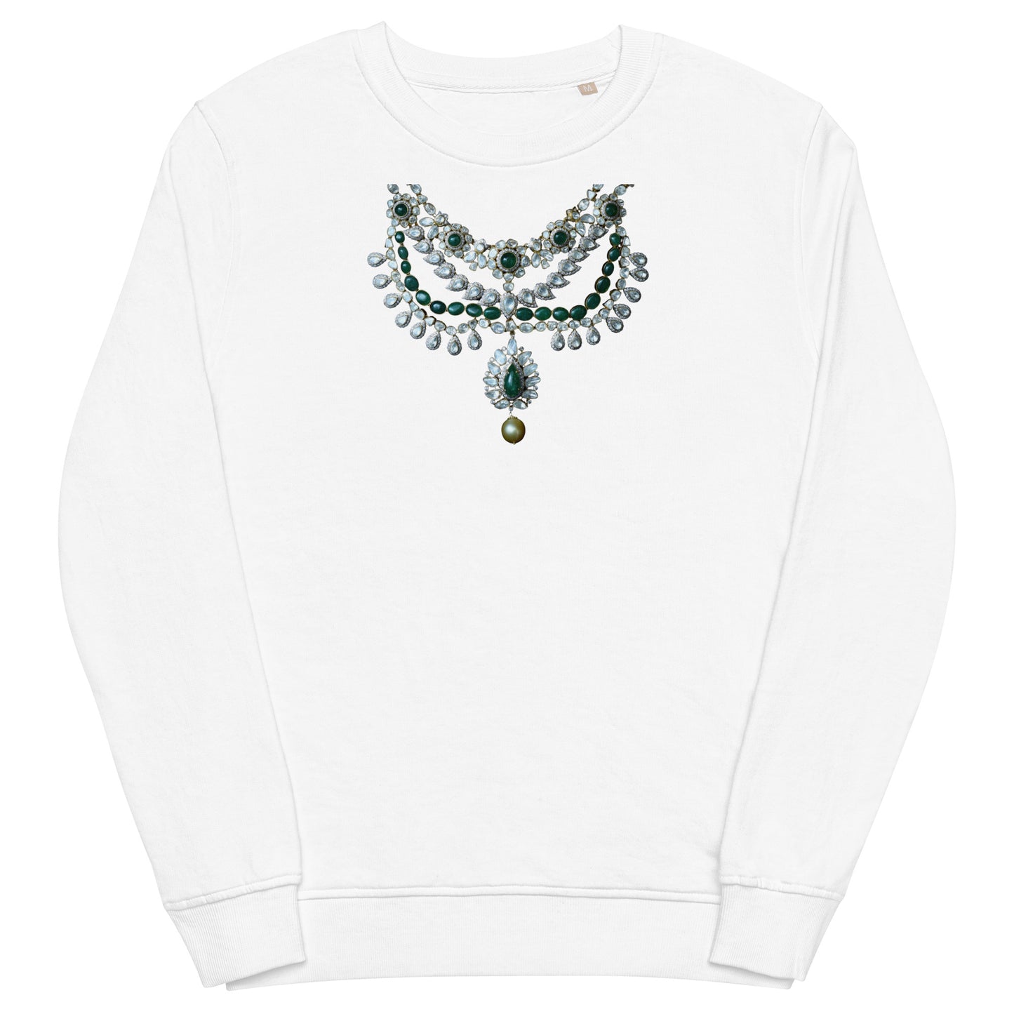 Unisex Premium Eco Organic Cotton Sweatshirt With Necklace