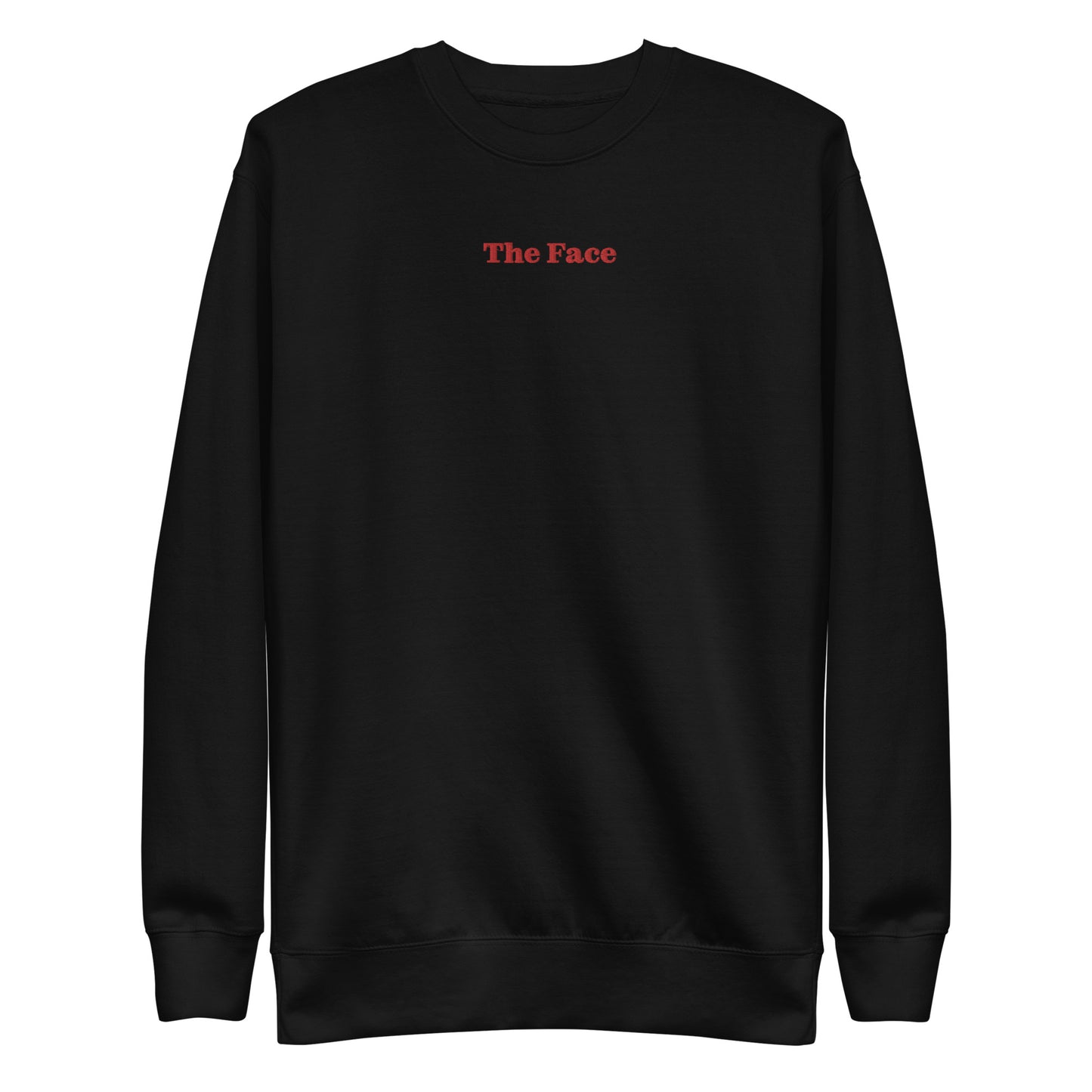 Embroidered Graphic Unisex Premium Sweatshirt In The Face