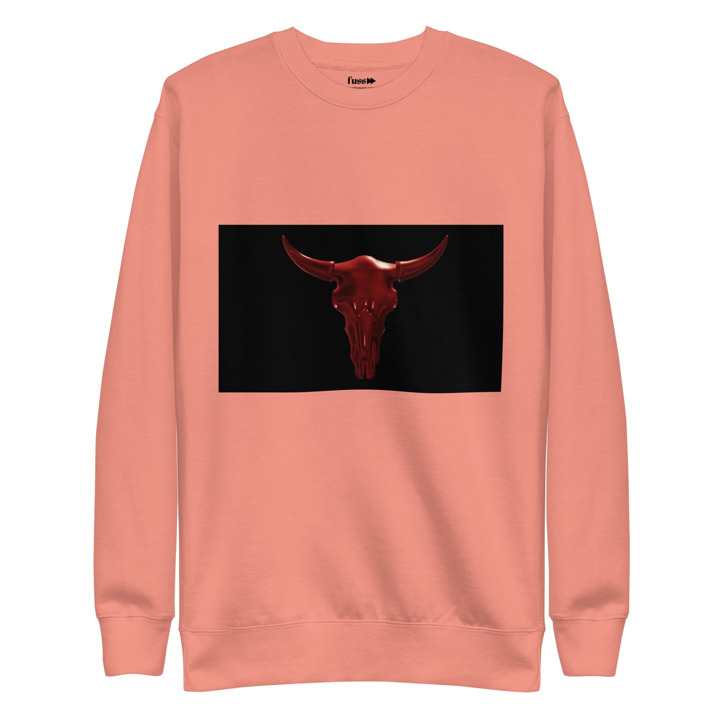 Unisex Graphic Premium Sweatshirt In Red Horn Design