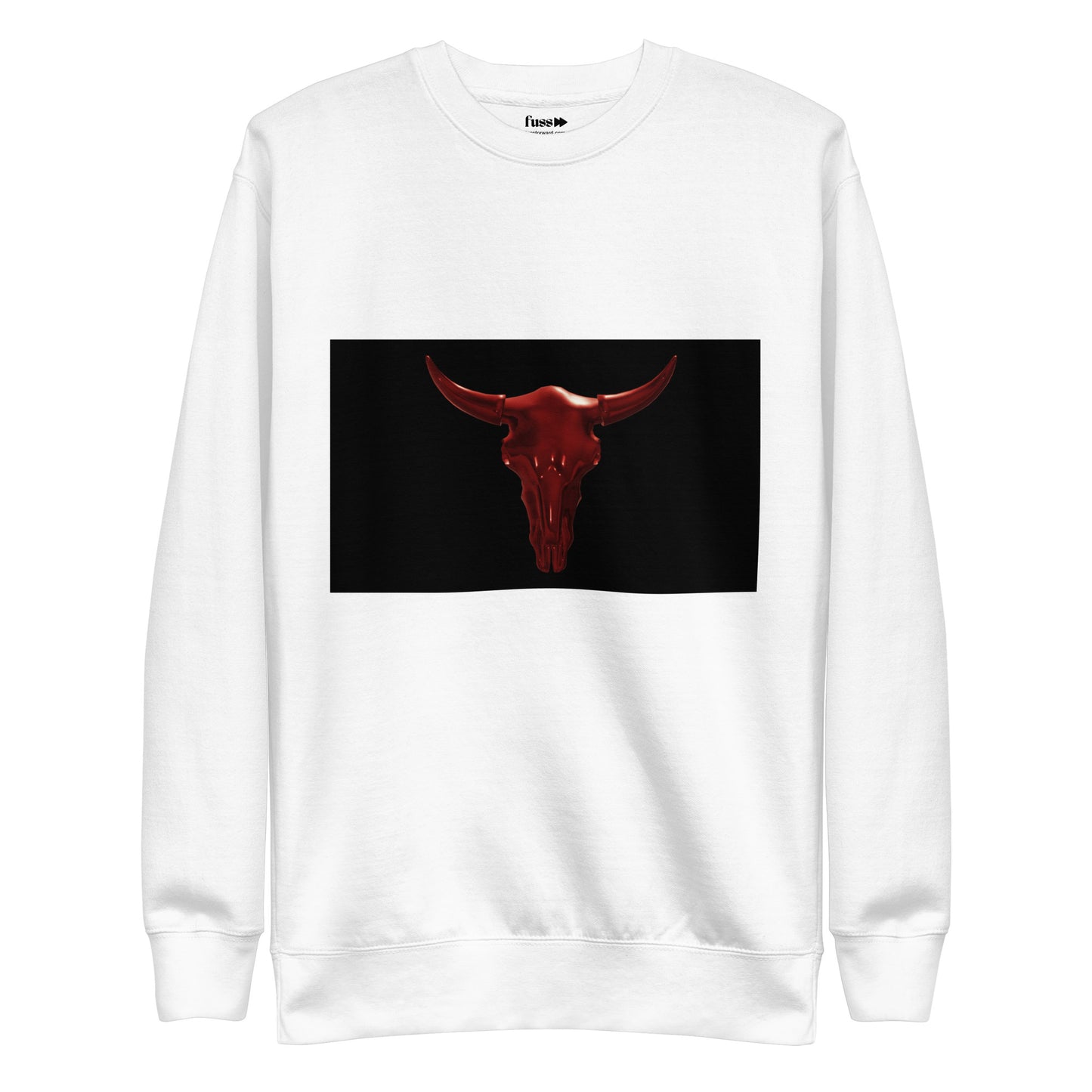 Unisex Graphic Premium Sweatshirt In Red Horn Design
