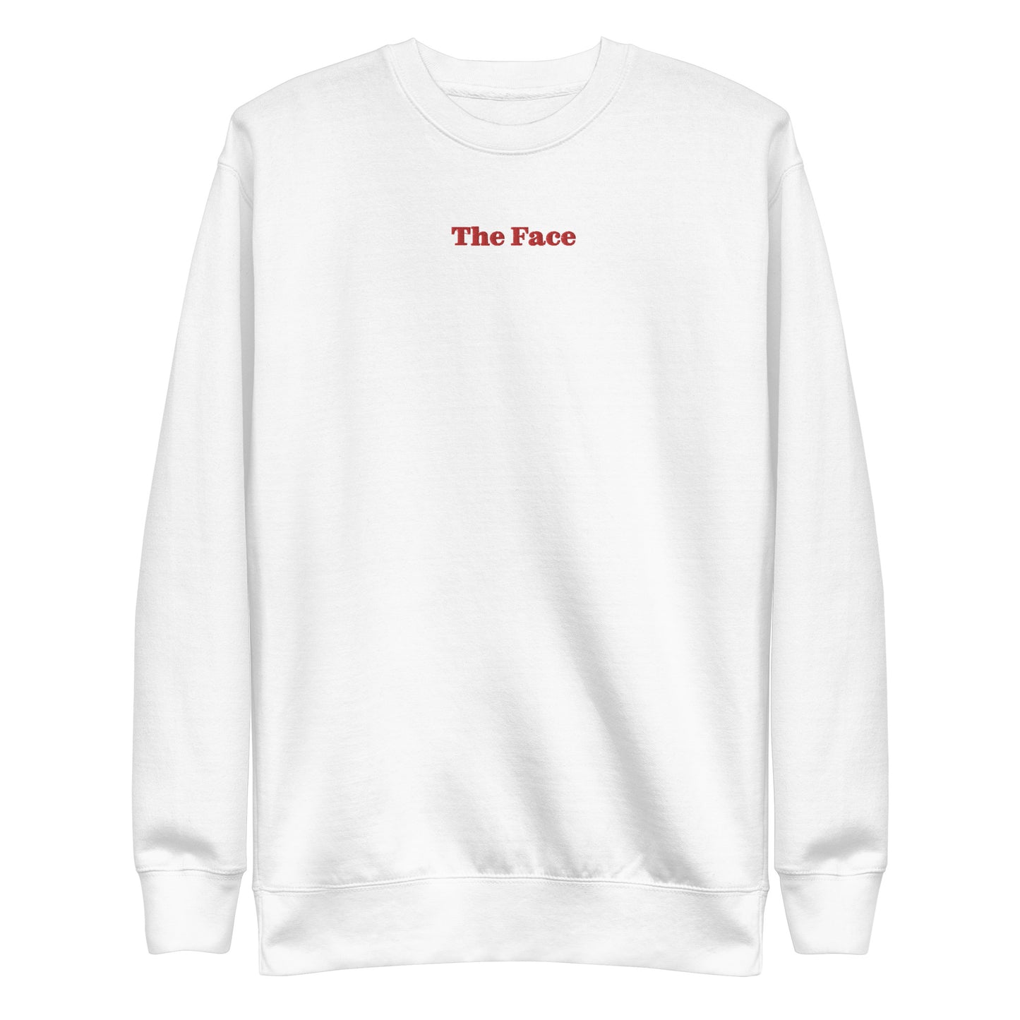 Embroidered Graphic Unisex Premium Sweatshirt In The Face