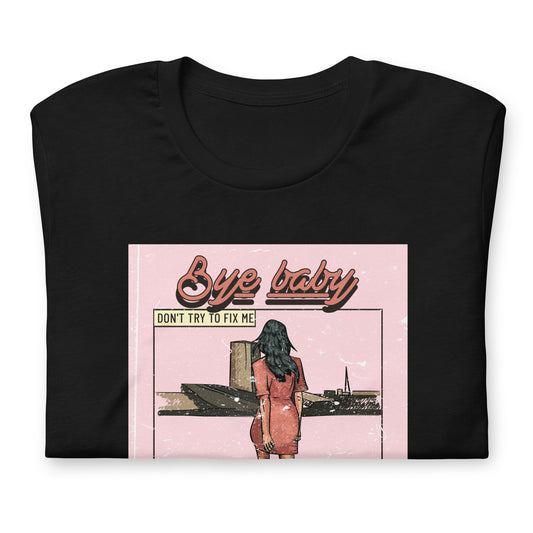 Women Vintage Graphic T-shirt in Bye Baby