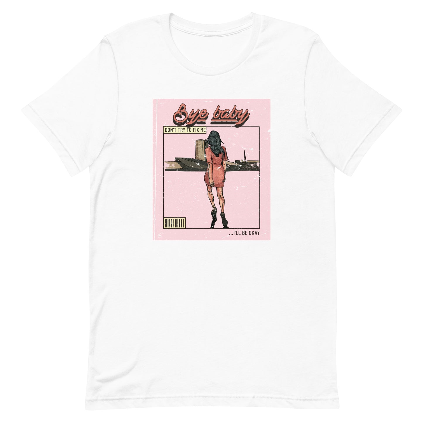 Women Vintage Graphic T-shirt in Bye Baby