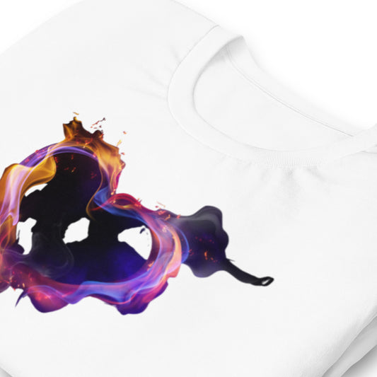 Unisex Graphic T-shirt Tee in Smoked Heart