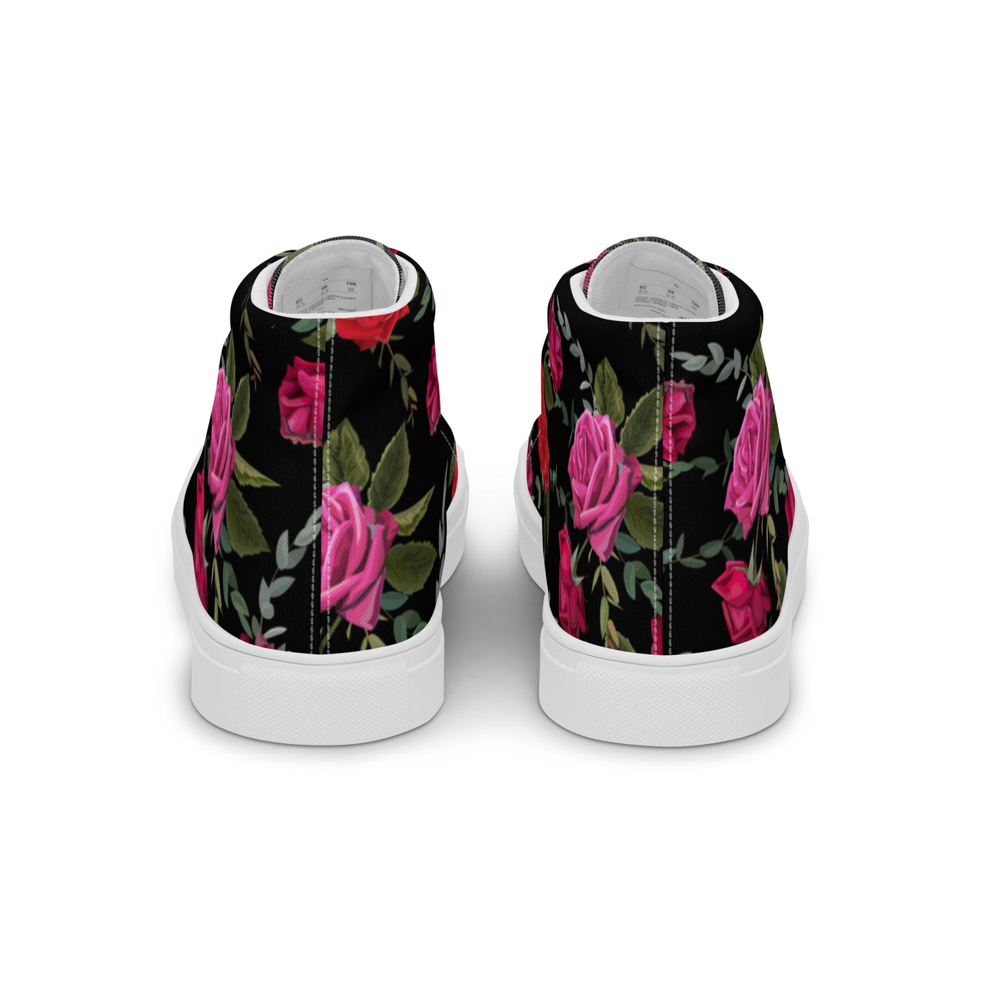 Women High Top Canvas Sneaker Shoe in Floral Design