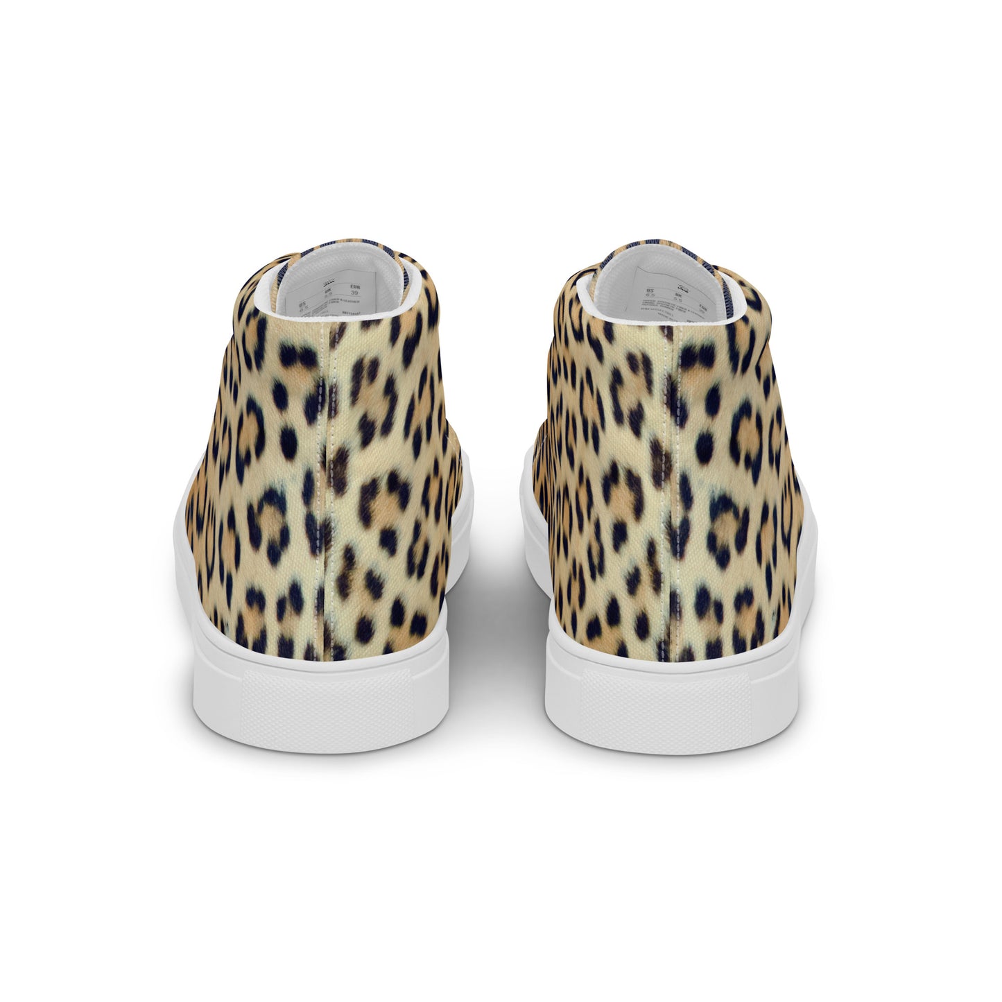 Women High Top Canvas Sneaker Shoe in Leopard Design