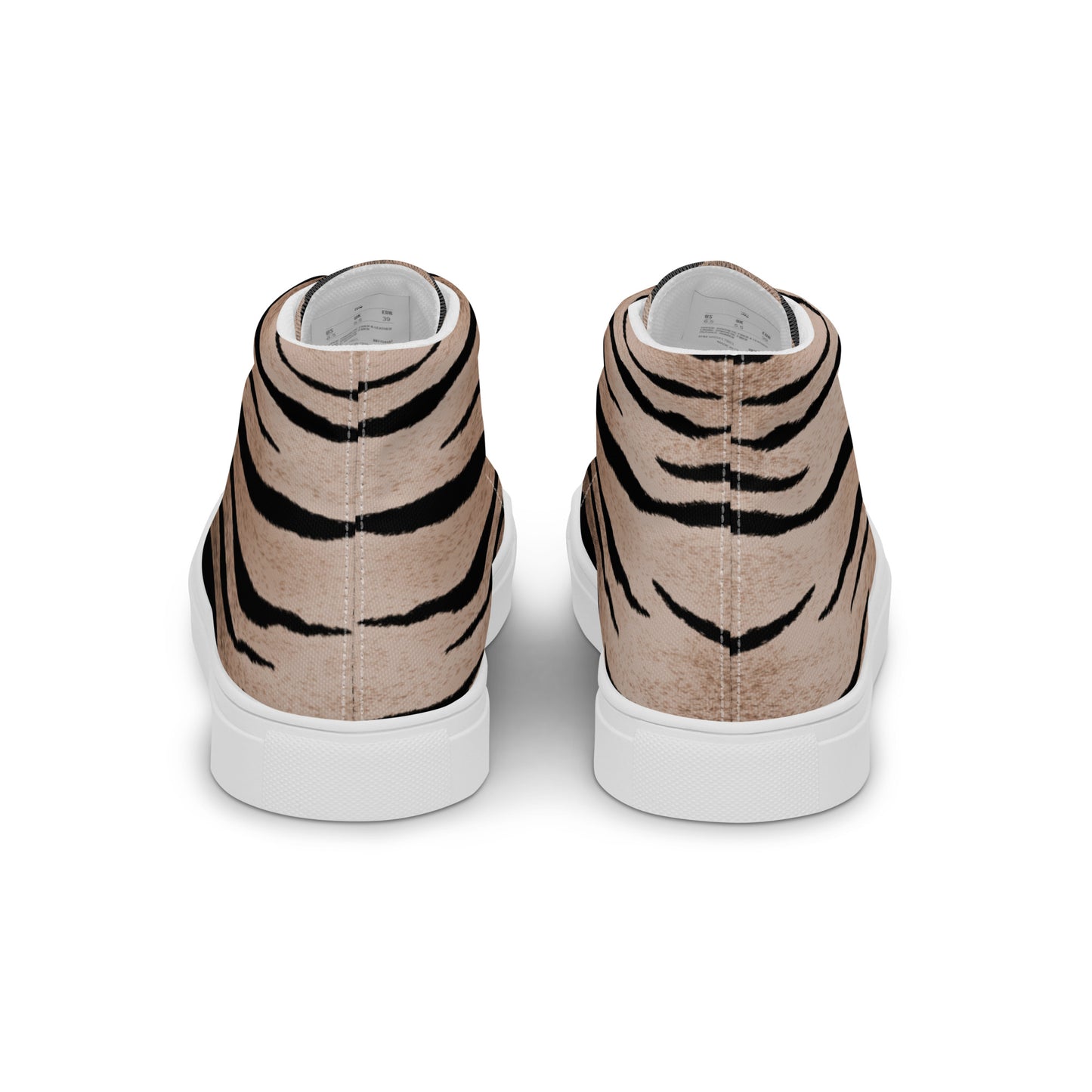 Women High Top Canvas Sneaker Shoe In Tiger Design