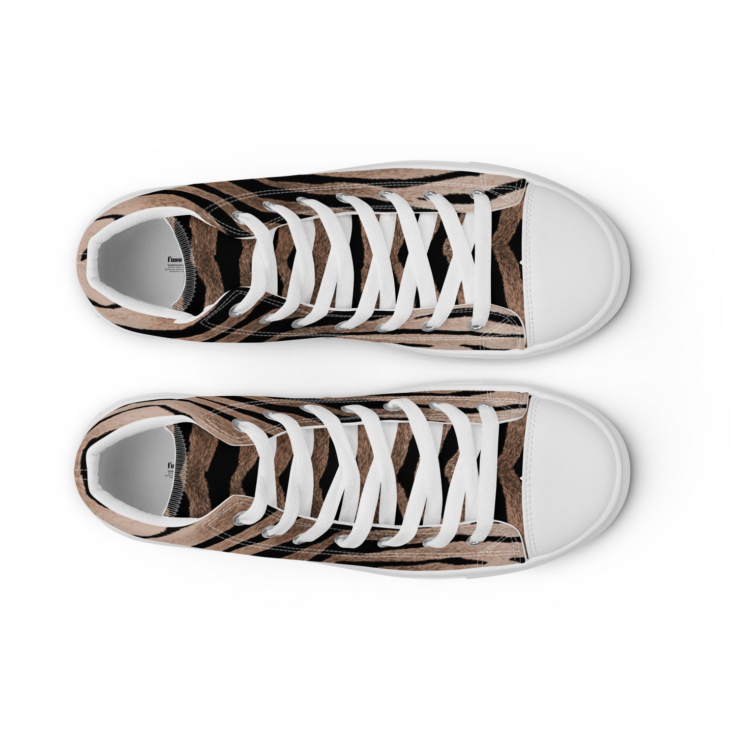 Women High Top Canvas Sneaker Shoe In Tiger Design