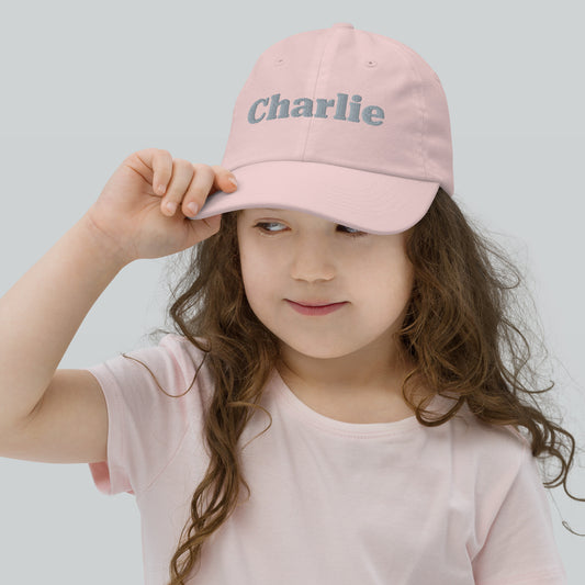 Kids Youth Personalized Name Baseball Cap