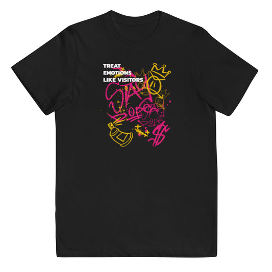 Kids Youth Graphic T-shirt in Treat Emotions like Visitors
