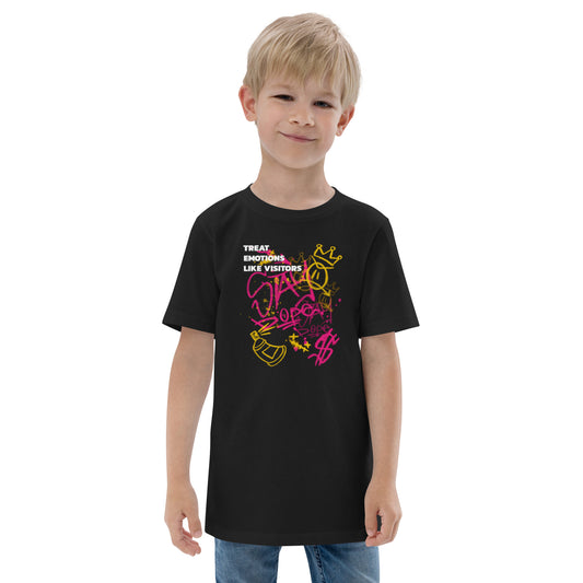 Kids Youth Graphic T-shirt in Treat Emotions like Visitors